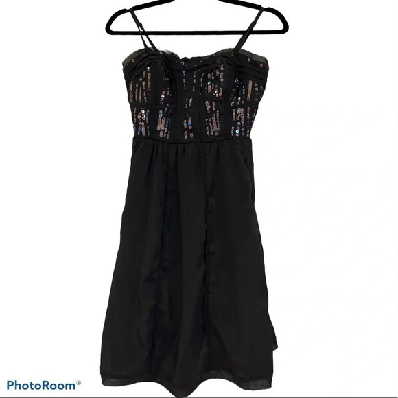 American eagle grey sequins  sleeveless mini dress Sz4 - Picture 1 of 10